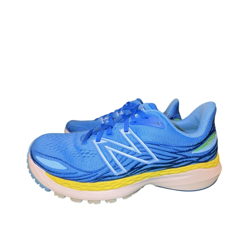 New Balance Fresh Foam X 860 V12 Aqua Blue Yellow Running Shoes W860L12 Womens 8